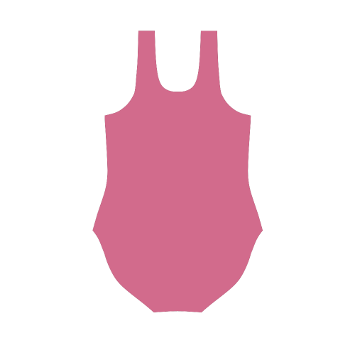 Pink Flambé Vest One Piece Swimsuit (Model S04)