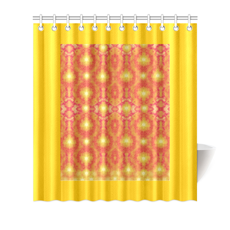 yellow Shower Curtain 66"x72" ID D360105
