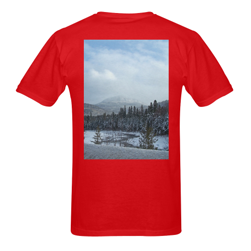 Winter Wonderland Men's T-Shirt in USA Size (Two Sides Printing)