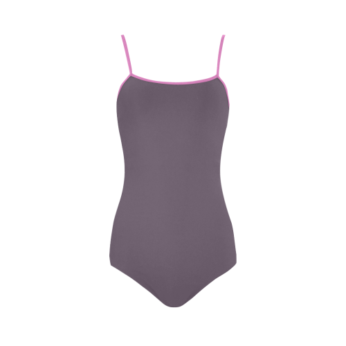 Vintage Violet Strap Swimsuit ( Model S05)
