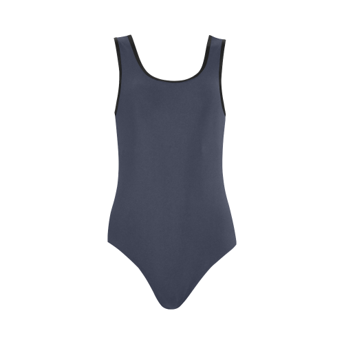 Peacoat Vest One Piece Swimsuit (Model S04)