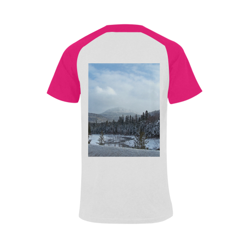 Winter Wonderland Men's Raglan T-shirt (USA Size) (Model T11)