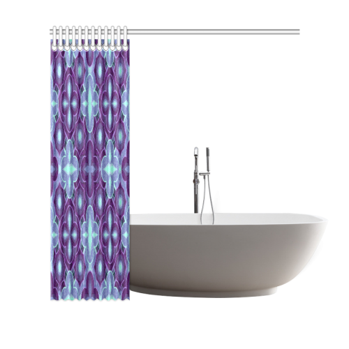Purple blue pattern Shower Curtain 69"x70"