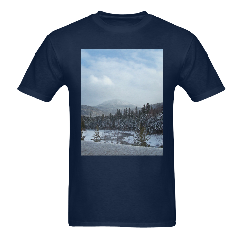 Winter Wonderland Men's T-Shirt in USA Size (Two Sides Printing)