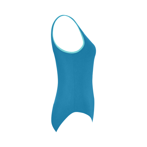 Methyl Blue Vest One Piece Swimsuit (Model S04)