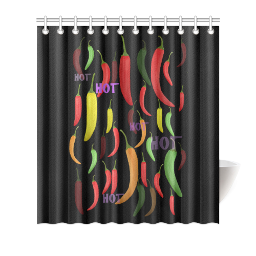 Hot Peppar Shower Curtain 66"x72"