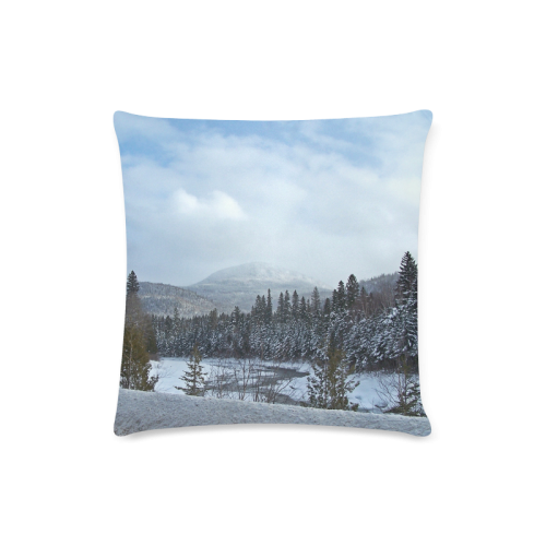 Winter Wonderland Custom Zippered Pillow Case 16"x16" (one side)