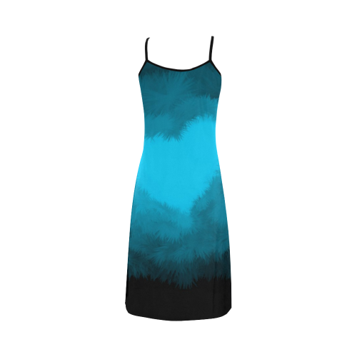 Blue Fluffy Heart Alcestis Slip Dress (Model D05)