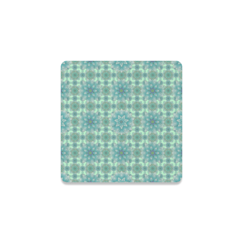 Turquoise Happiness Square Coaster