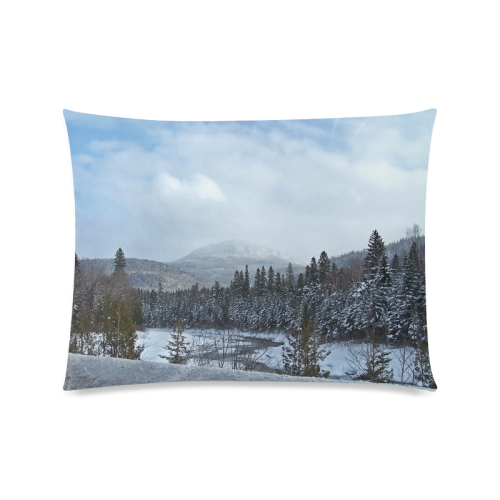 Winter Wonderland Custom Zippered Pillow Case 20"x26"(Twin Sides)