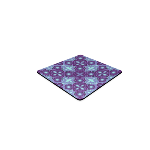 Purple blue pattern Square Coaster