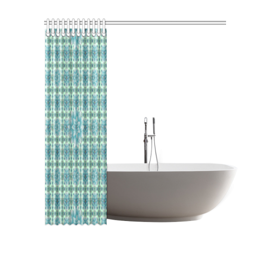 Happiness Turquoise Shower Curtain 60"x72"