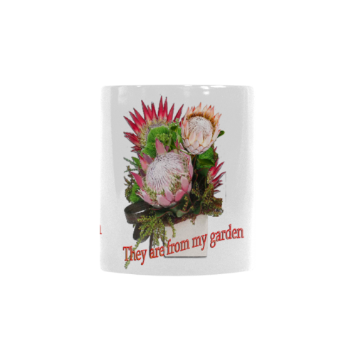 Protea's from my garden Custom Morphing Mug