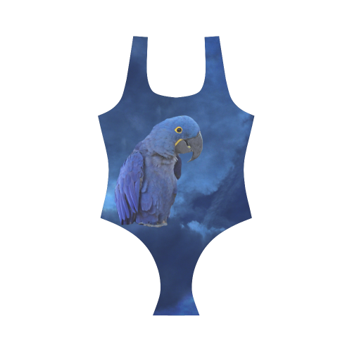 Hyacinth Macaw Vest One Piece Swimsuit (Model S04)