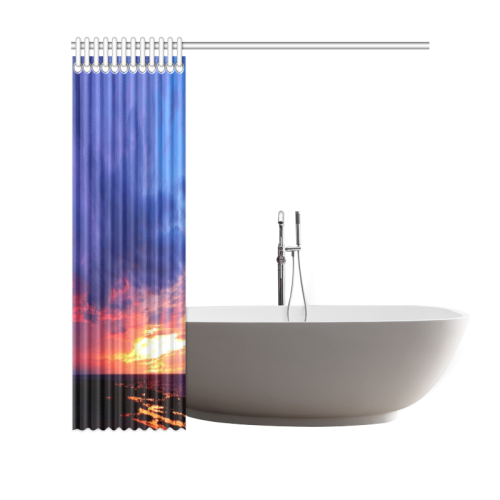 Evening's Face Shower Curtain 69"x70"