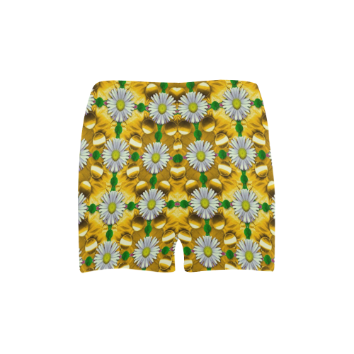 Summer festive in green grass Briseis Skinny Shorts (Model L04)