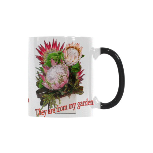 Protea's from my garden Custom Morphing Mug