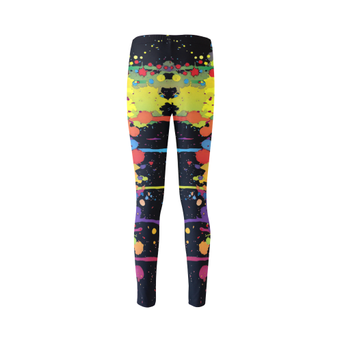 Crazy multicolored running SPLASHES Cassandra Women's Leggings (Model L01)