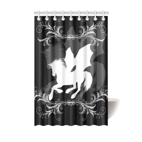 Wonderful white unicorn Shower Curtain 48"x72"