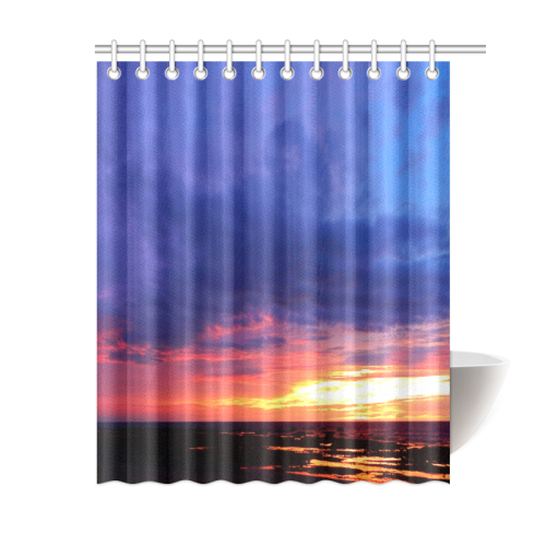 Evening's Face Shower Curtain 60"x72"