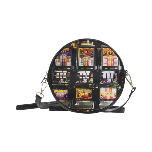 Lucky Slot Machines - Dream Machines Round Sling Bag (Model 1647)