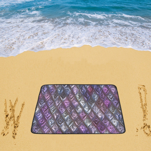 rhombus, diamond patterned lilac Beach Mat 78"x 60"