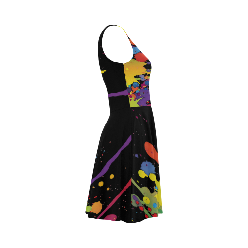 Crazy multicolored running SPLASHES Atalanta Sundress (Model D04)