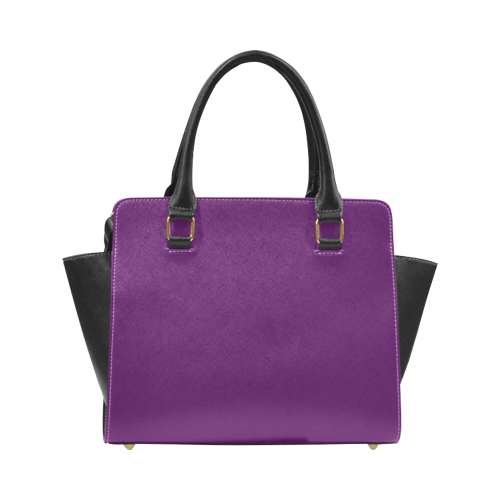 Purple Passion Rivet Shoulder Handbag (Model 1645)