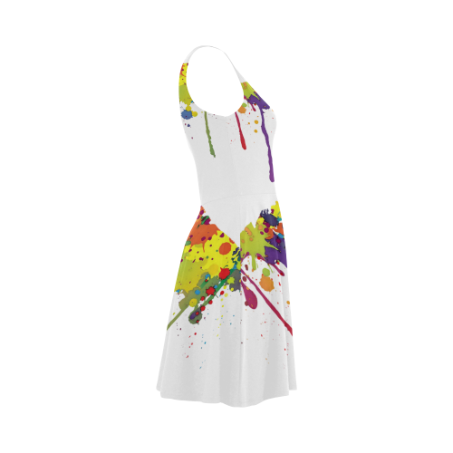 Crazy multicolored running SPLASHES Atalanta Sundress (Model D04)