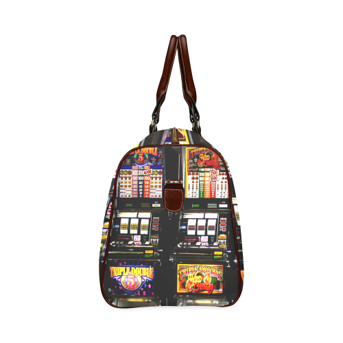 Lucky Slot Machines - Dream Machines Waterproof Travel Bag/Large (Model 1639)