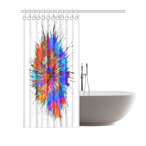 Big Bäng by Nico Bielow Shower Curtain 72"x72"