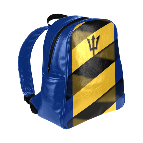 The Flag of Barbados Multi-Pockets Backpack (Model 1636)