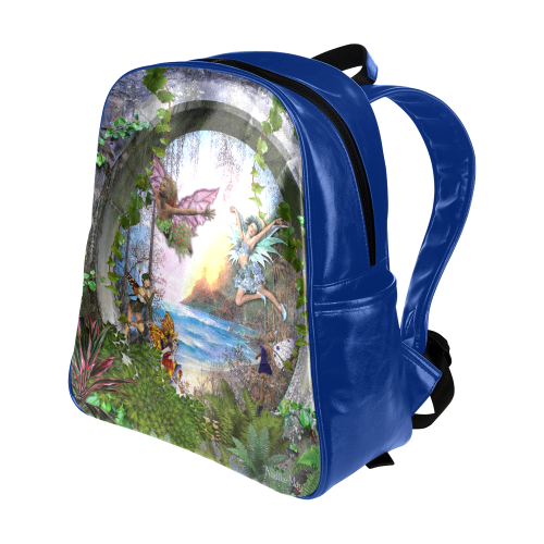 Fairy kingdom Multi-Pockets Backpack (Model 1636)