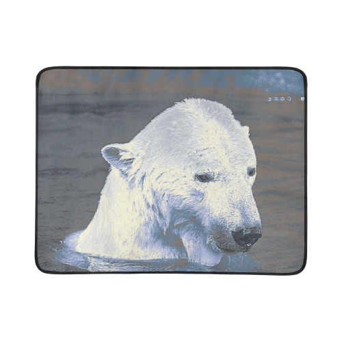 Swimming polar Baer Beach Mat 78"x 60"