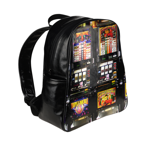 Lucky Slot Machines - Dream Machines Multi-Pockets Backpack (Model 1636)