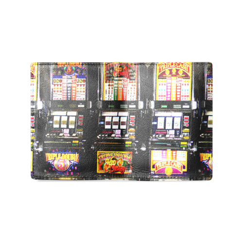 Lucky Slot Machines - Dream Machines Men's Leather Wallet (Model 1612)