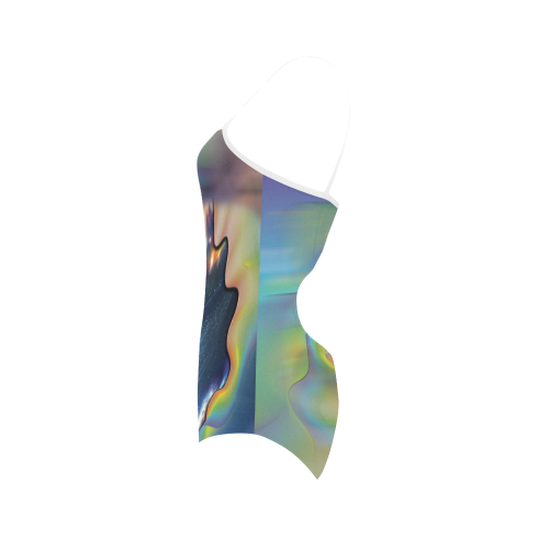 Cocktail bubbles Strap Swimsuit ( Model S05)