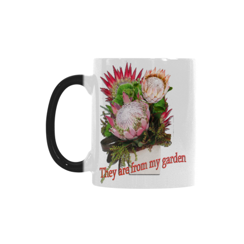 Protea's from my garden Custom Morphing Mug