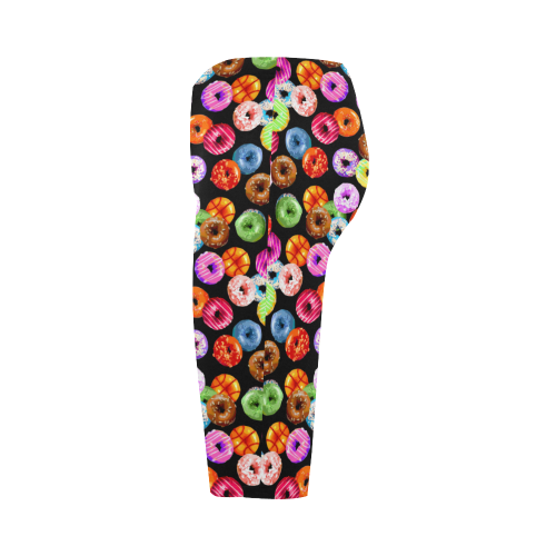 Colorful Yummy DONUTS pattern Hestia Cropped Leggings (Model L03)