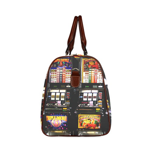 Lucky Slot Machines - Dream Machines Waterproof Travel Bag/Large (Model 1639)