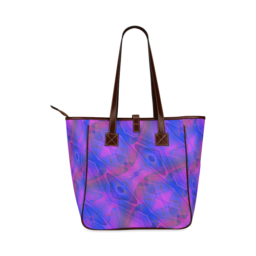 Sci-fi Fractal in Blue and Purple Classic Tote Bag (Model 1644)