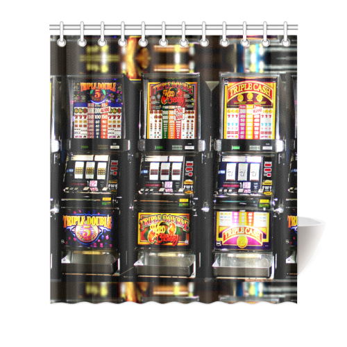Lucky Slot Machines - Dream Machines Shower Curtain 66"x72"