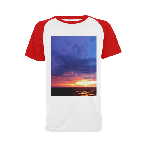 Evening's Face Men's Raglan T-shirt (USA Size) (Model T11)