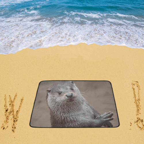 sweet young otter Beach Mat 78"x 60"