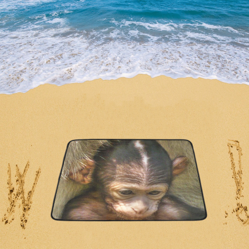 sweet baby monkey Beach Mat 78"x 60"