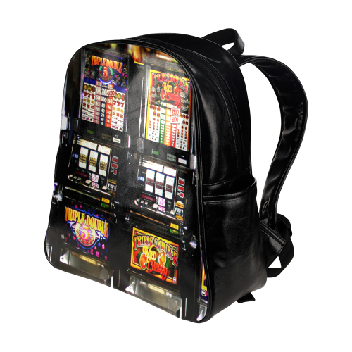 Lucky Slot Machines - Dream Machines Multi-Pockets Backpack (Model 1636)