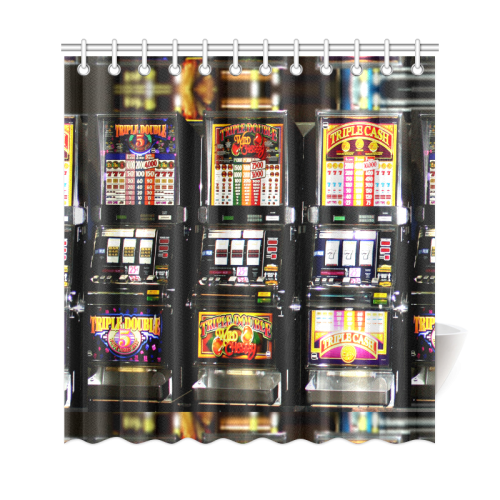 Lucky Slot Machines - Dream Machines Shower Curtain 69"x72"