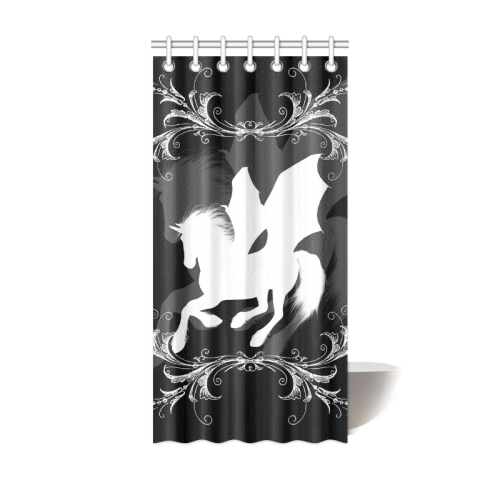 Wonderful white unicorn Shower Curtain 36"x72"