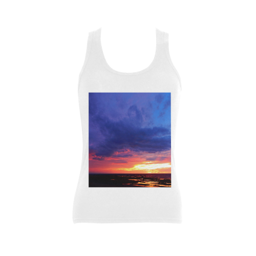 Evening's Face Women's Shoulder-Free Tank Top (Model T35)