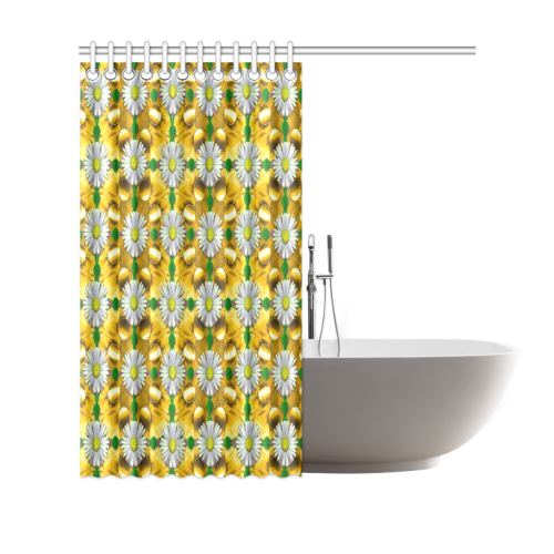 Summer festive in green grass Shower Curtain 69"x70"